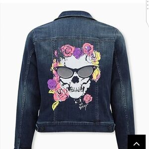 🆕☠BETSEY JOHNSON SKULL DENIM JACKET ☠